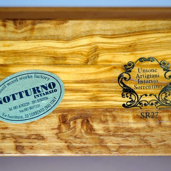 Notturno Intarsio wooden box with velvet-lined interior - Picture 6 of 8
